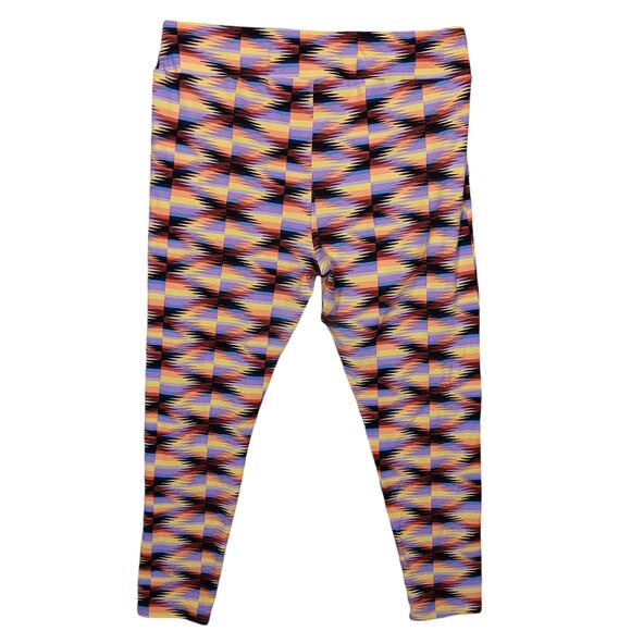 LulaRoe Navajo Print Size TC2 Black, Lilac and Orange Pull On Soft Material - Picture 1 of 8
